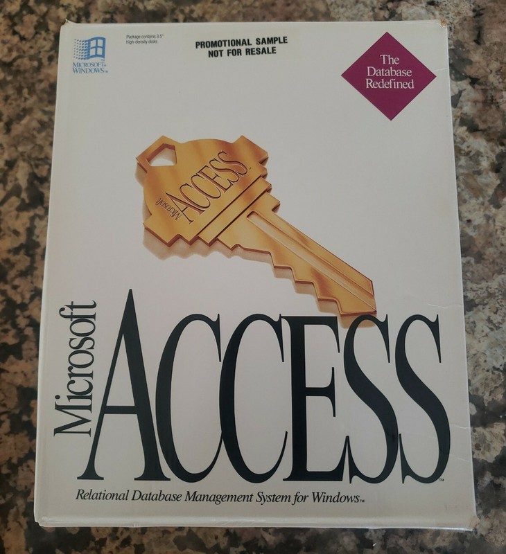Vintage Microsoft Access 1.0 Database Management System 1992 ****PROMOTIONAL****