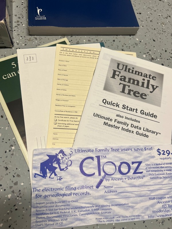 Vintage Ultimate Family Tree Deluxe Windows 3.1 & 95/98 PC Software - NEW UNUSED gallery