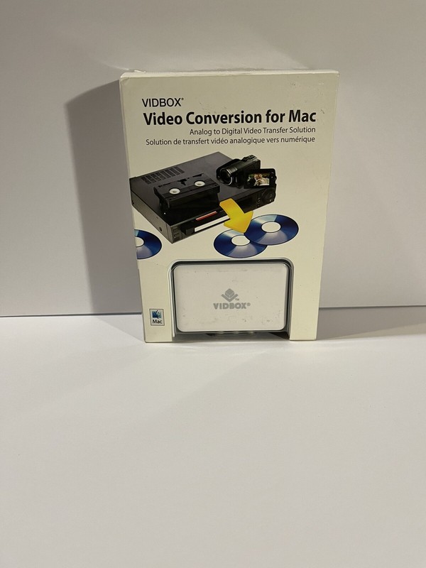 VIDBOX Video Conversion For Mac Analog to Digital Transfer VHS Cables Open Box