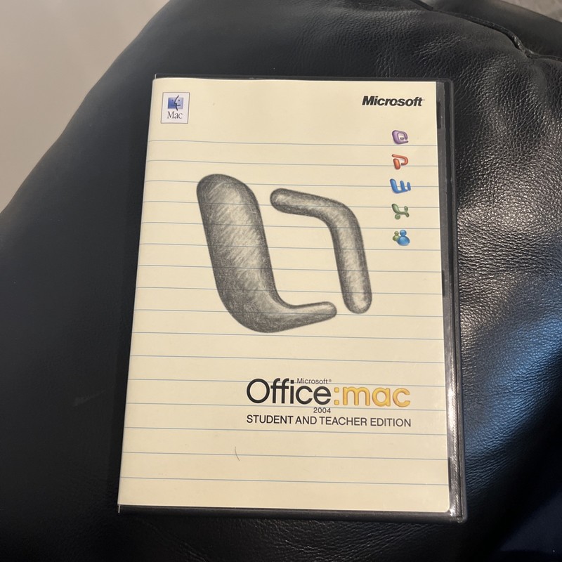Microsoft Office 2004 APPLE Mac Student and Teacher Edition Product Keys Manual