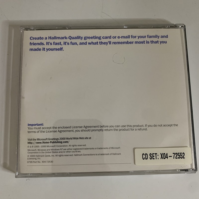Microsoft Greetings 2000 Hallmark Collections for PC X04-72552 gallery