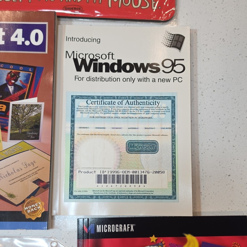 Vintage 90s PC CD-ROM Software Lot Windows 95 Print Artist CreataCard... gallery
