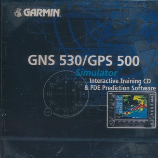 Garmin GNS 530/GPS 500 Simulator PC CD-ROM FDE prediction aviation tool SEALED