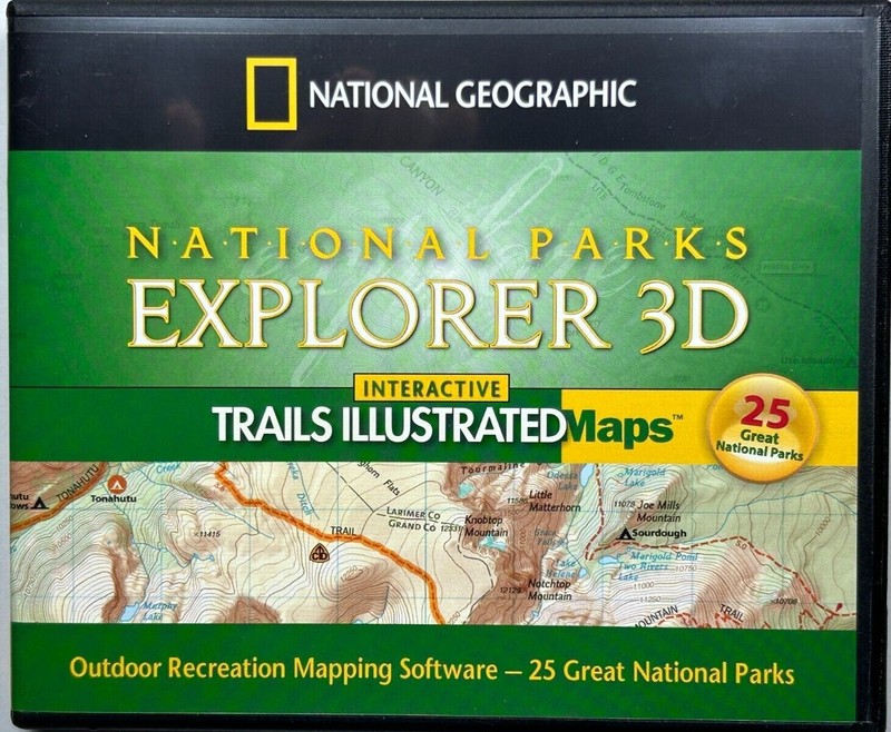 National Geographic Great Smoky Mountains Park Trails Explorer 3D CD-ROM PC Mac gallery