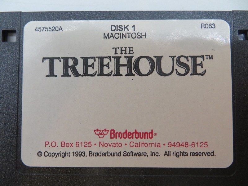 THE TREEHOUSE (MAC, 3.5" Floppy Disk) Broderbund 1992 Computer Software Big Box gallery
