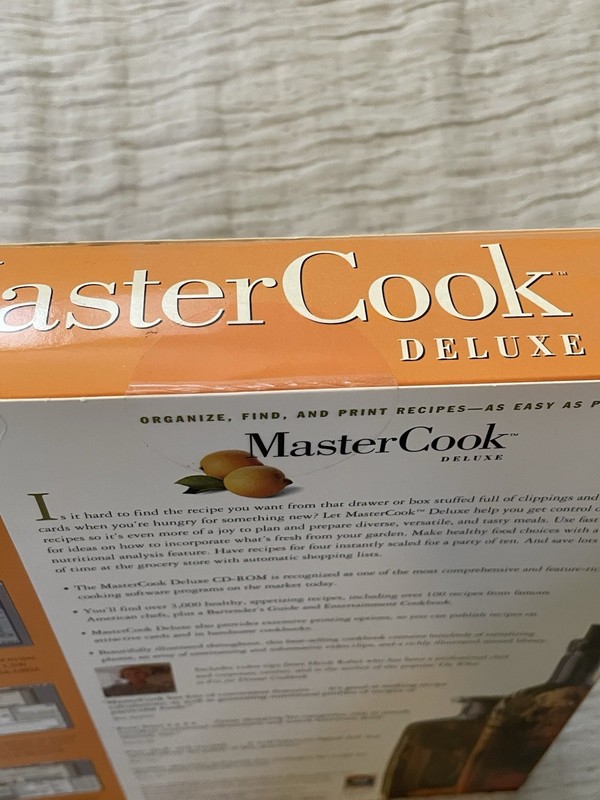 Sierra Home MasterCook Deluxe 4.0 PC CD Discs Sealed learn to cook Vintage Retro gallery