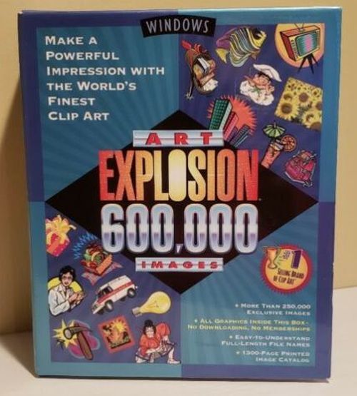 ART EXPLOSION 600,000 IMAGES IN ENGLISH New