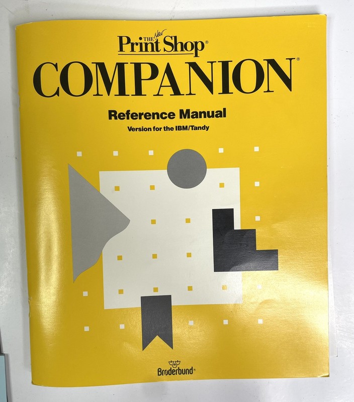 Print Shop Companion & Print Shop Handbook IBM/Tandy & Compatibles DOS 2.0,2.1 gallery