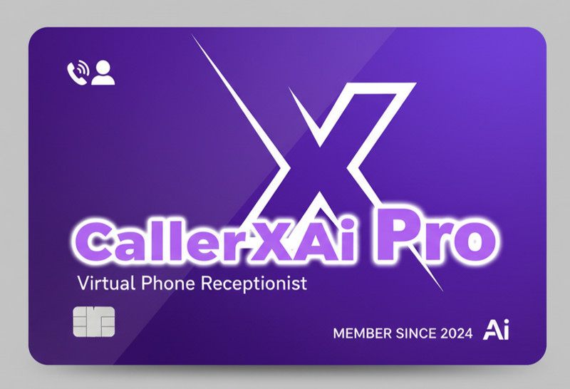 7-in-1 AI Sales Receptionist Caller – CallerXAi Pro – 1 Year Subscription Card