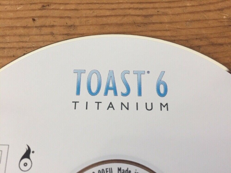 2003 Toast 6 Titanium CD DVD Burning Software Macintosh Mac OS X Installation CD gallery