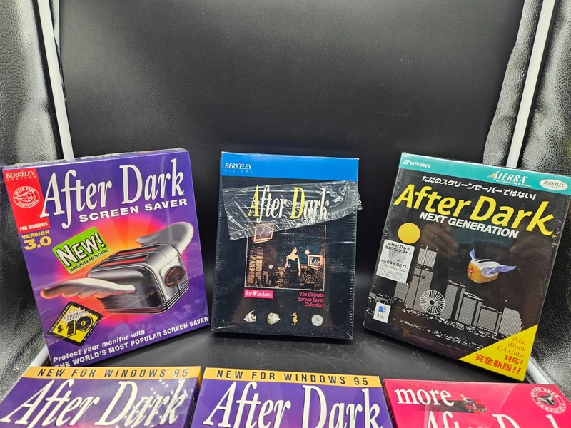 6 (5 SEALED) After Dark Screen Savers several Versions Berkeley Big Box 91-2000 gallery