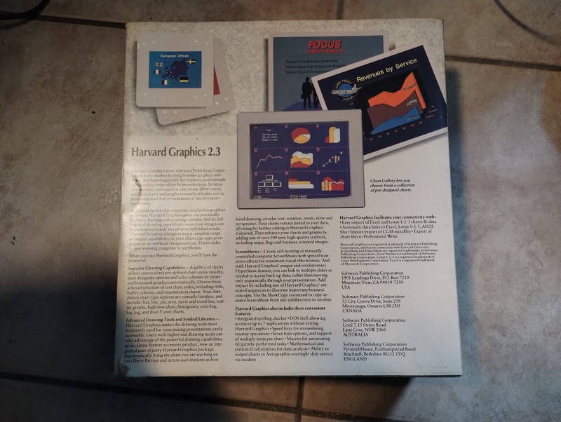 HARVARD GRAPHICS 2.3 - DOS - English Manual - English users guide gallery