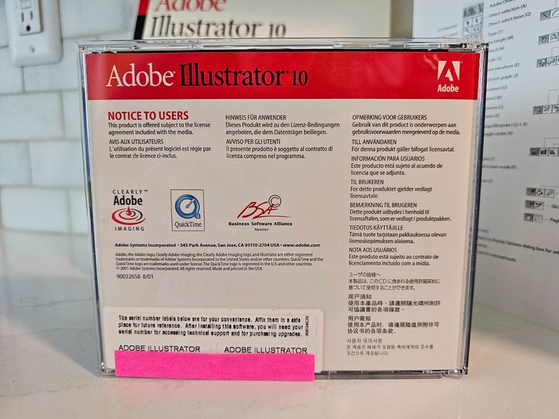 Adobe Illustrator 10 Macintosh CD, User, Flattening & Quick Ref Guides Serial # gallery