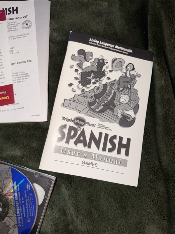 TRIPLE PLAY PLUS SPANISH LIVING LANGUAGE SERIES SPANISH LEARNING SYSTEM Q95 gallery