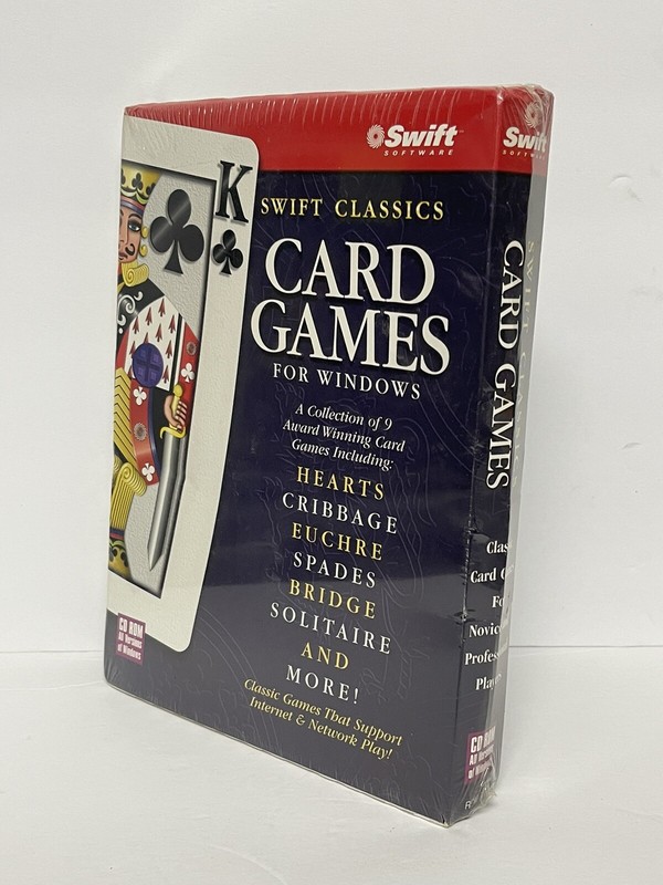 Swift Classics Big Box Release Windows Card Games 9 Games Award Winning Sealed gallery