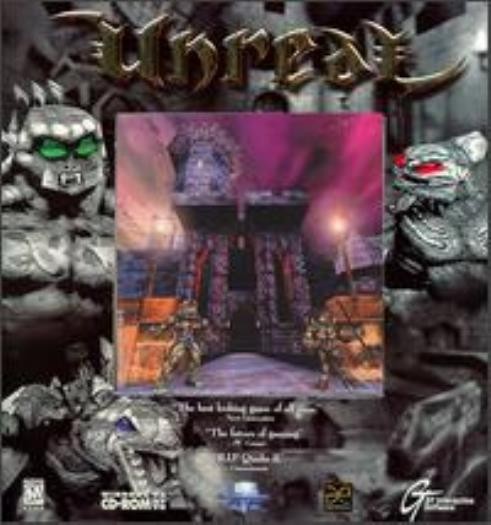 Unreal 1 PC CD original alien planet FPS first person shooter action combat game
