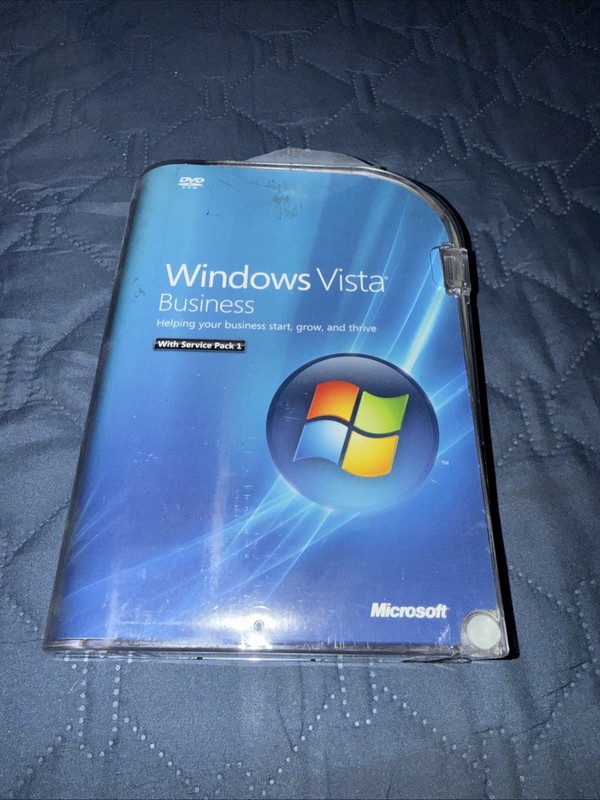 Microsoft Windows Vista Business SP1 DVD w/ Product Key Complete Retail CIB gallery