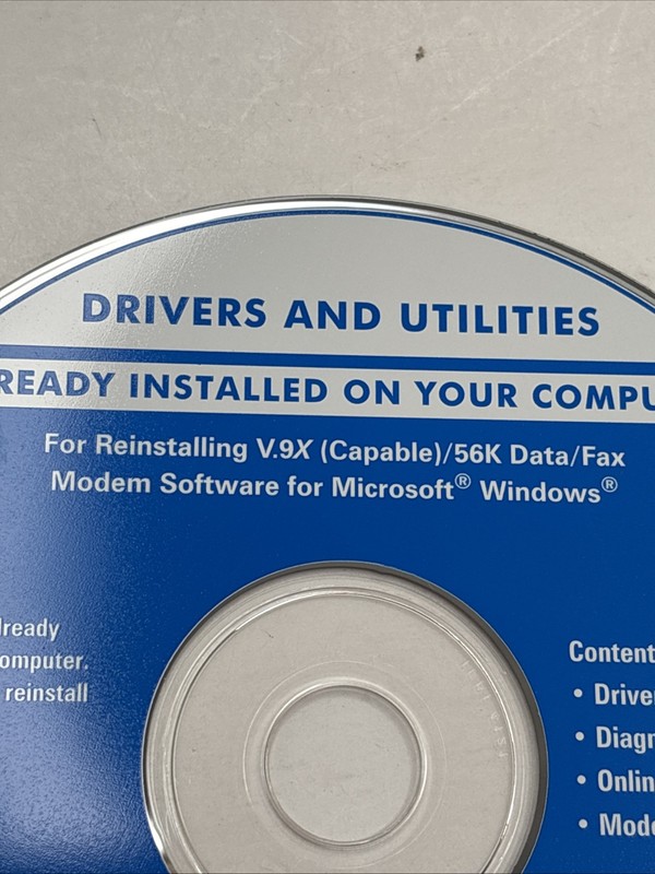Dell Drivers And Utilities Reinstalling V.9X 56K Dell System Software 2002-2004 gallery