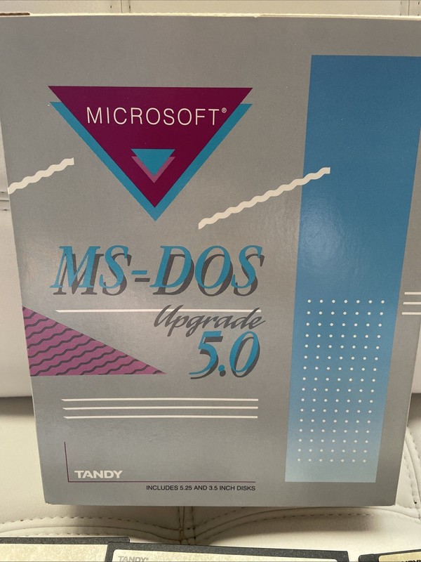TANDY MS-DOS 5.0 Upgrade System on 5.25" & 3.25 Floppy Disks Rare Vintage CPU gallery