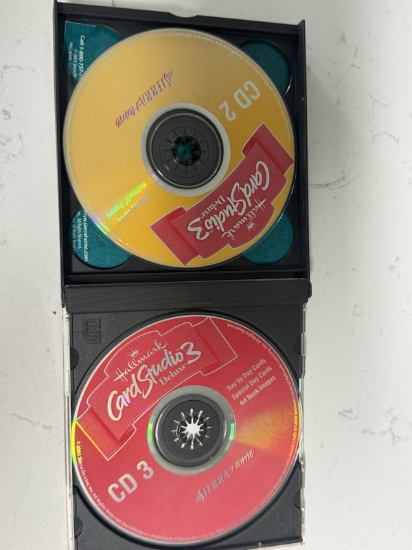 Hallmark Card Studio 3 Deluxe PC CD-ROM Complete 3 Disc Set w Manual gallery