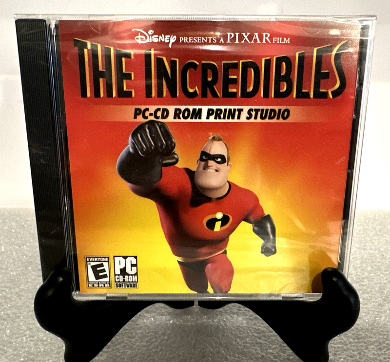 Disney Interactive Pixar THE INCREDIBLES PC-CD ROM Print Studio Brand New Sealed