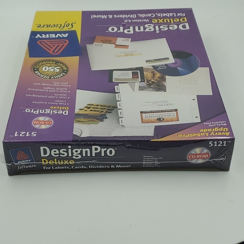 Avery 5121 DesignPro Deluxe 2000. CD ROM Labels,Cards,Dividers & More gallery