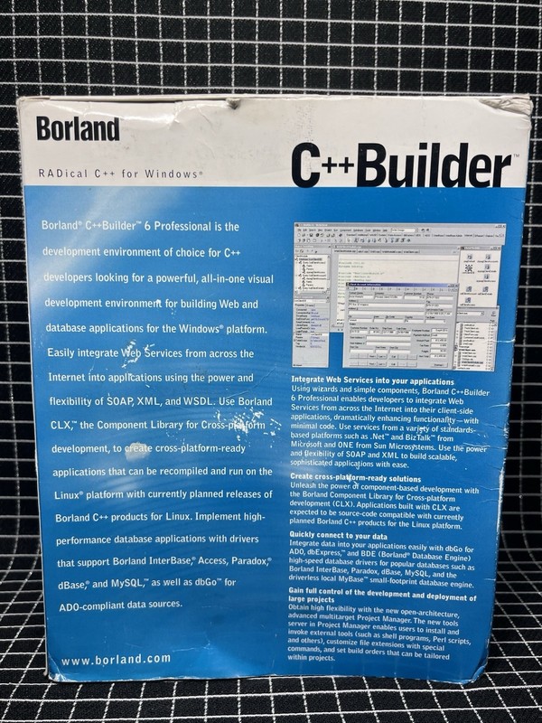 Borland C++ Builder 6 Professional Upgrade set: 7 Disks,Authorization KEYS Kylix gallery