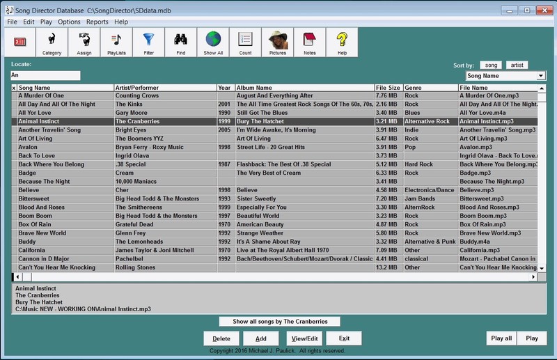 Song Director Music Organizer Database for Audio & MP3 files (Download Only) gallery