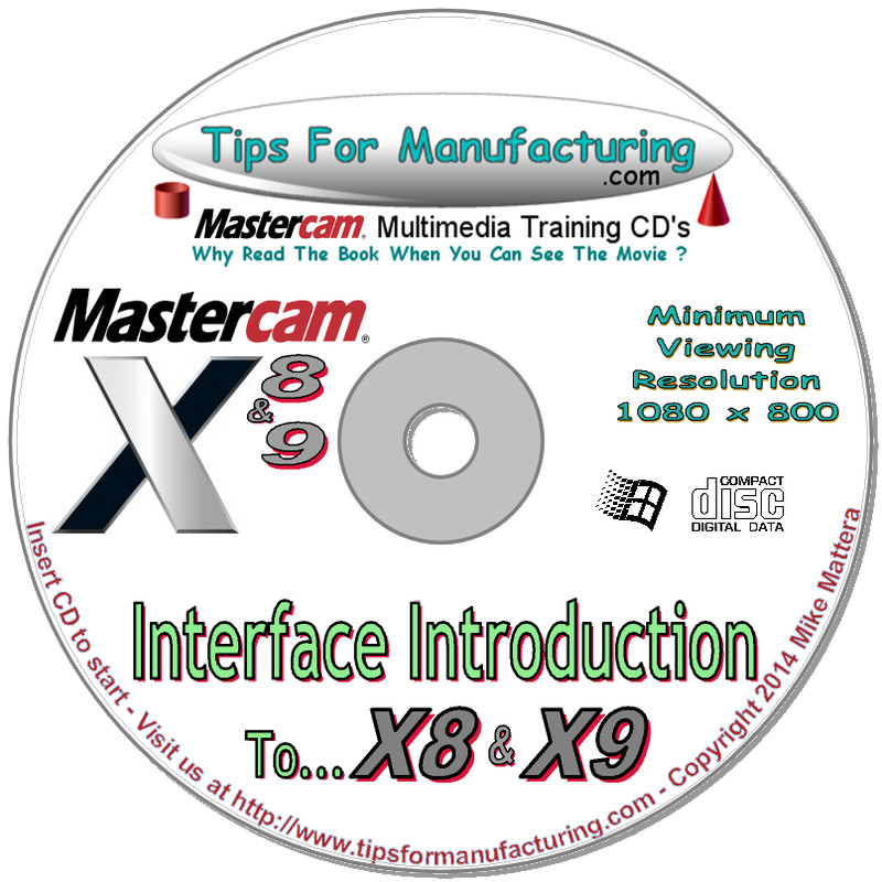 Interface Introduction To Mastercam X9, X8, X7 or X6 – Video Training