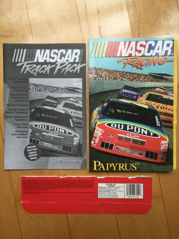 NASCAR racing, original 1997 Papyrus/Sierra PC CD gallery
