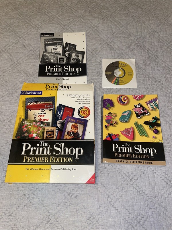 VINTAGE: The Print Shop Premiere Edition 5.0 (Complete) – Big Box