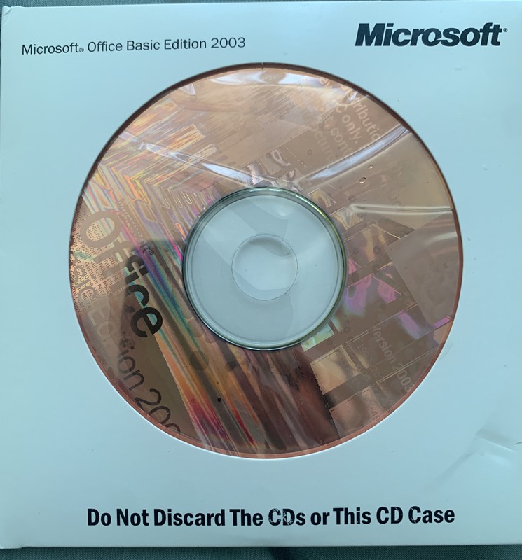 New Dell Microsoft Office Basic Edition 2003 & Microsoft Money 2004 CD Bundle