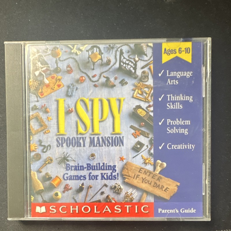 Scholastic I Spy Spooky Mansion CD-ROM Children Early Learning Academic/Educati…