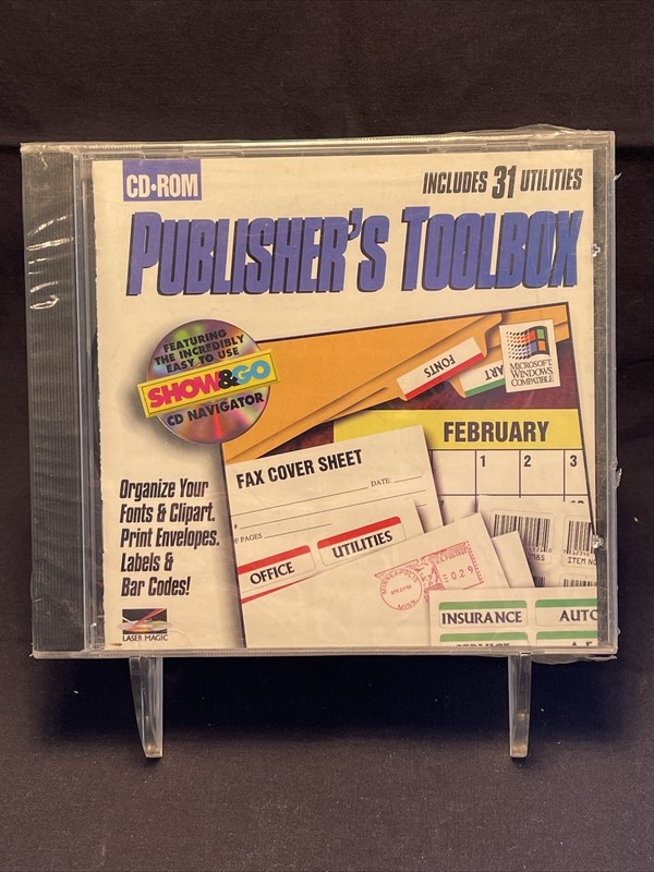 Publisher's Toolbox (Cd-Rom, 1994) Show & Go Cd Navigator LASER MAGIC gallery