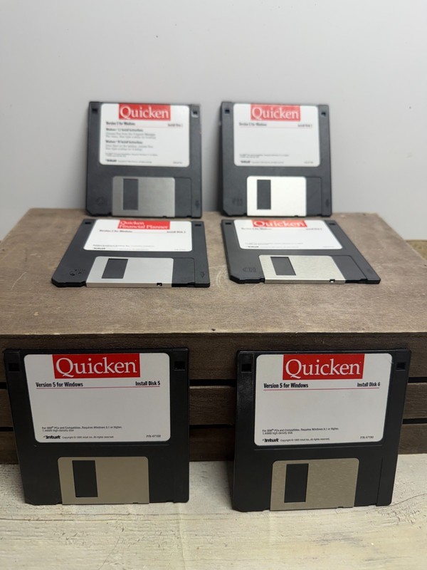 Quicken Version 5 For Windows 95 (Intuit, 1996) 3.5" Floppy - Fast Ship gallery