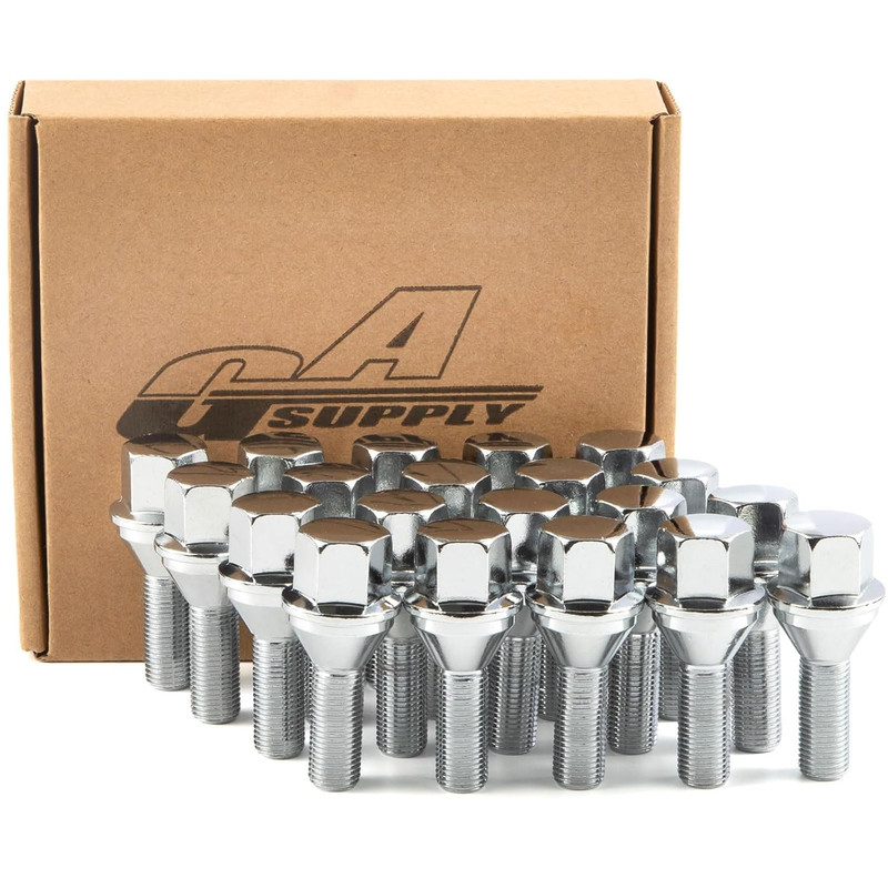 20Pc M12x1.25 Lug Bolts 2015-2022 Jeep Renegade Compass Cherokee Factory Style