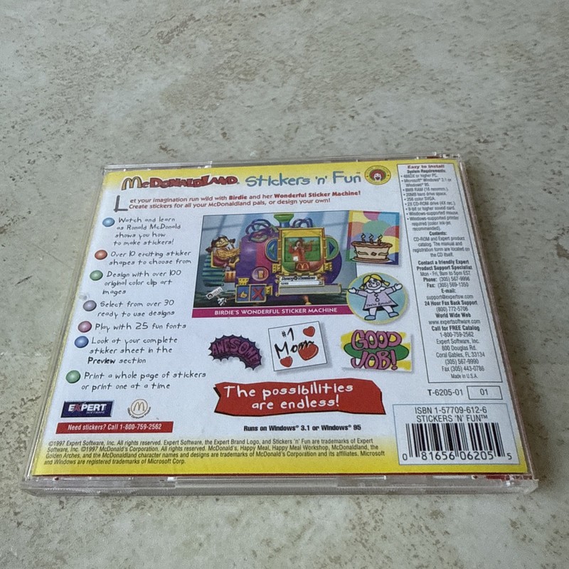 McDonaldLand Stickers 'n' Fun (PC, 1997) gallery