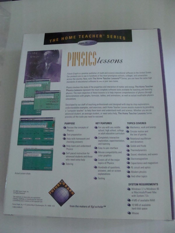 VTG 1996 NEW SEALED Macintosh The Home Teacher Series Physics Lessons gallery