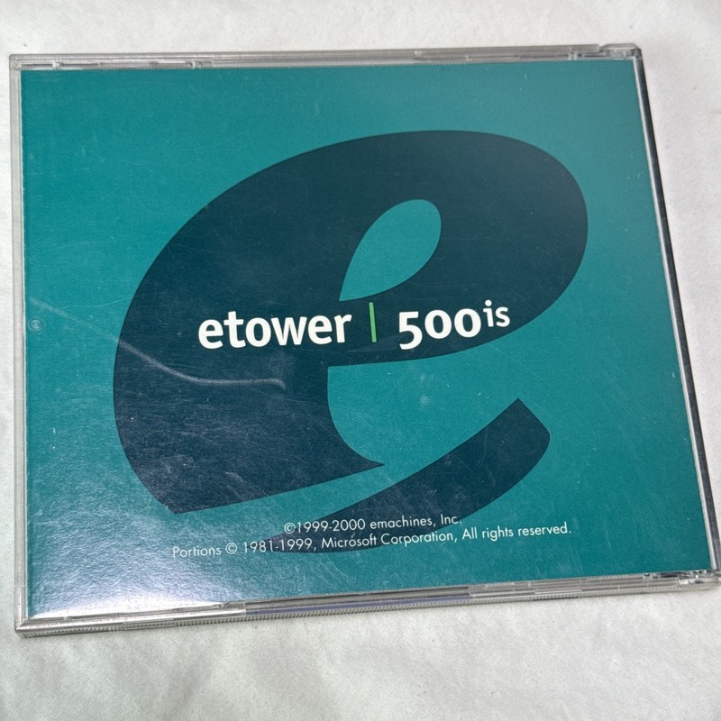 eMACHINES ETOWER 500IS RESTORE CD VER. 3.6 BOOTABLE CD gallery