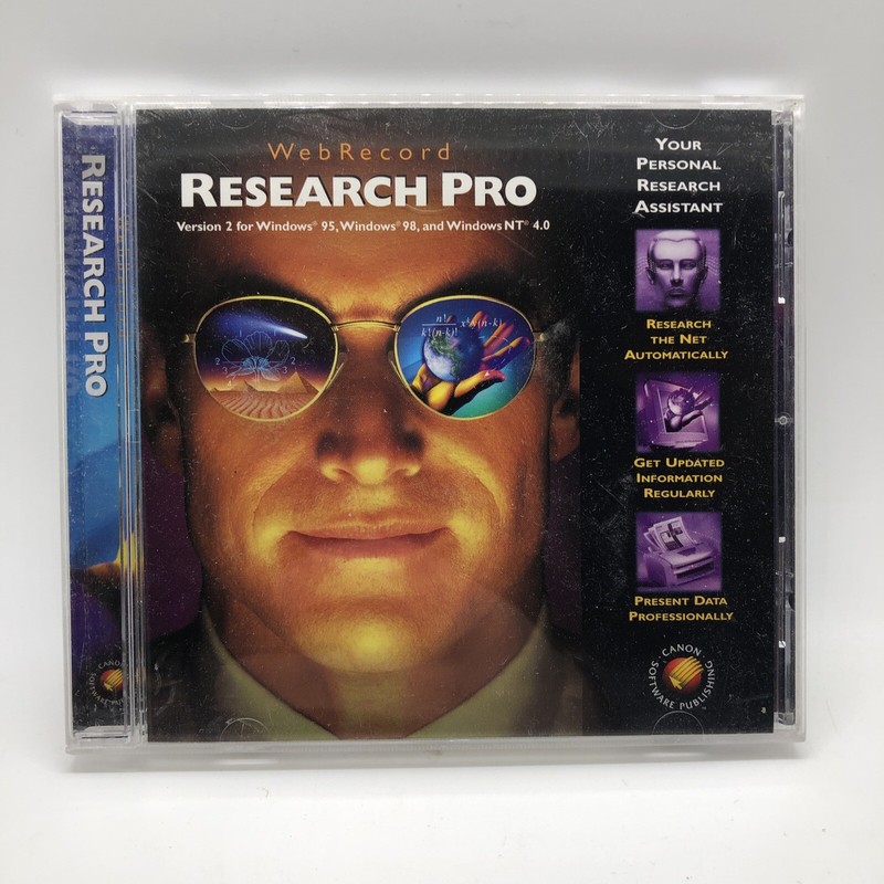 Canon Web Record Research Pro Disc Version 2 Software for Windows – G7926