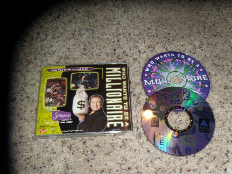 Who Wants to Be A Millionaire & Boggle – Near Mint PC Games