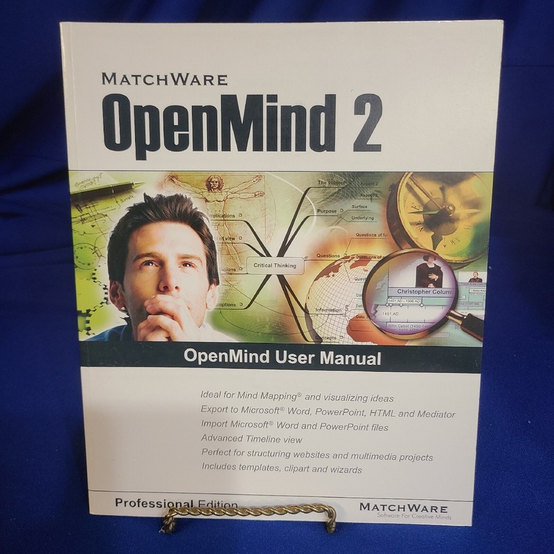 Matchware “OpenMind 2” User Manual / Professional Edition, NEW (Mind Mapping)