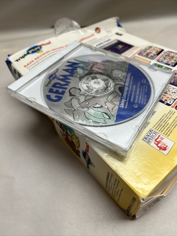 Living Language Multimedia TriplePlay Plus GERMAN/Book Microphone Windows CD RM gallery
