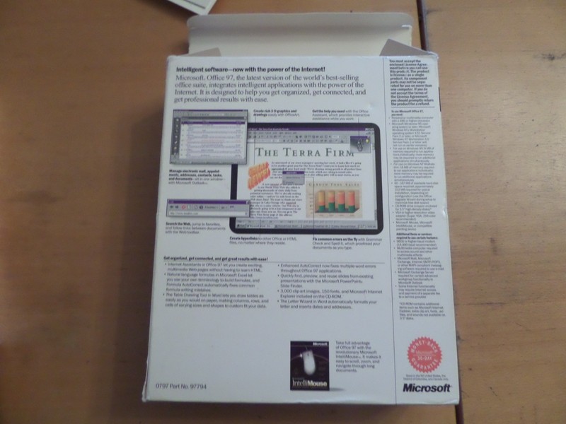 Microsoft Office 97 Professional Edition Upgrade Big Box + Manual & product key gallery