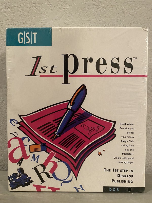 GST 1st Press 3.5″ CD Rom Version-Windows, The First Step in Desktop Publishing