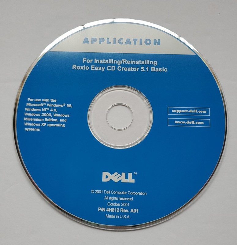 Dell Application For Roxio Easy CD Creator 5.1 Basic 2001 For Windows gallery