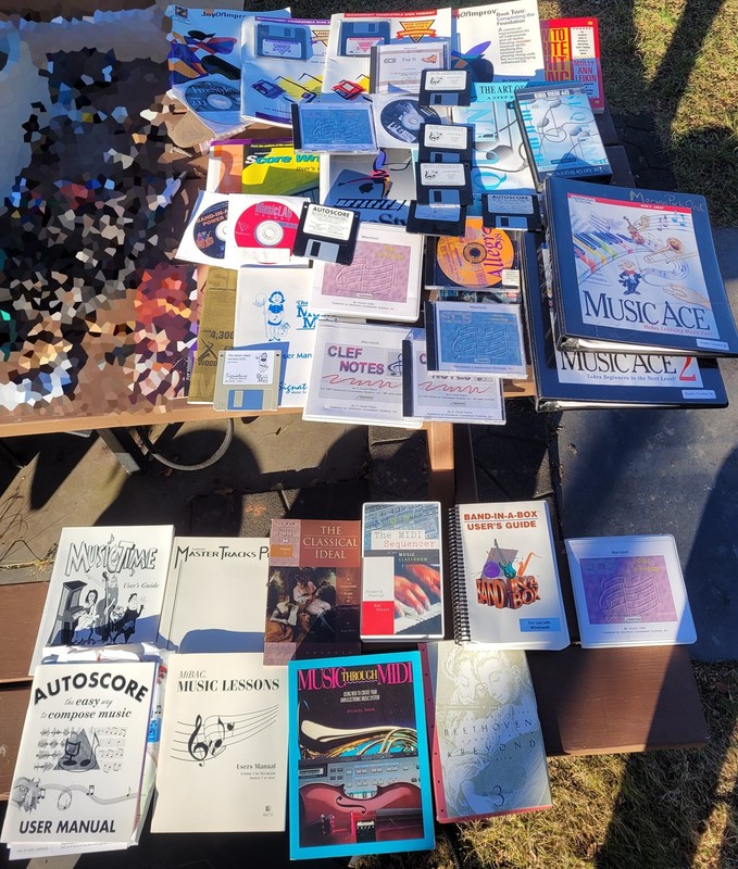 Huge Lot of 90’s Macintosh MIDI Music Scoring & Transcription Software Education