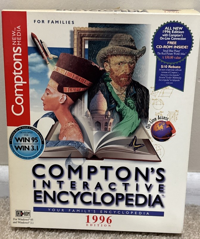 Compton’s Interactive Encyclopedia 1996 Edition CD-ROM Windows