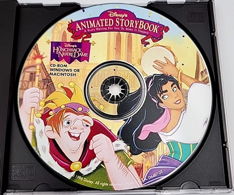 Disney Animated StoryBook PC CD-ROM Lot of 2 Lion King + Hunchback Vintage gallery