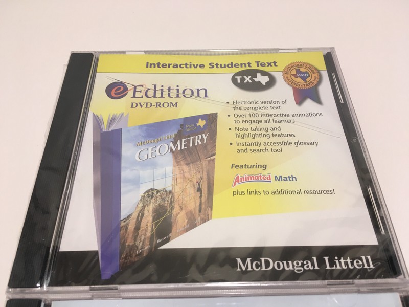 McDougal Little - Algebra 1 & Gometry Vtg. PC Software Lot Set gallery
